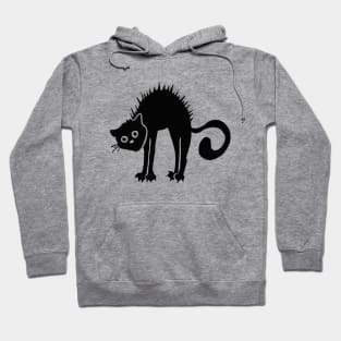 Angry Antisocial Black Cat Hoodie